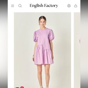 English factory lilac dress- size small